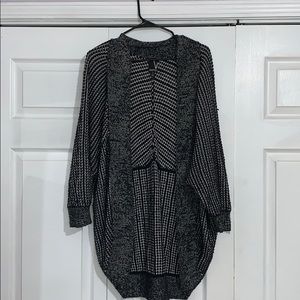 Black + White Knit Cardigan